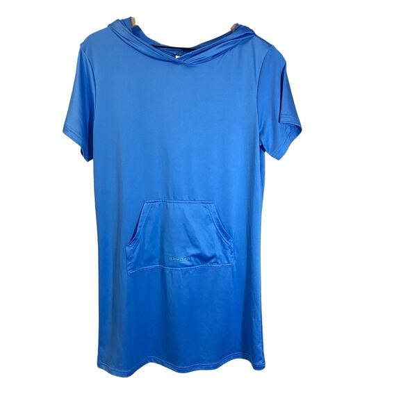 Spyder Short Sleeve Hooded Lightweight Light Blue Short Athleisure Dress Sz XL - Picture 1 of 8